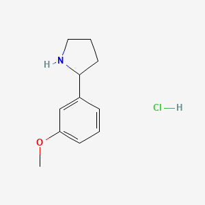2-(3-METHOXYPHENYL)PYRROLIDINE HYDROCHLORIDE - (1197235-92-9)