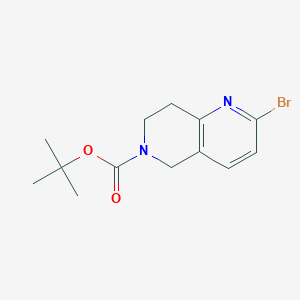 tert-butyl 2-bromo-5,6,7,8-tetrahydro-1,6-naphthyridine-6-carboxylate - (1206247-74-6)