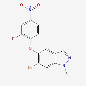 6-Bromo-5-(2-fluoro-4-nitrophenoxy)-1-methyl-1H-indazole - (1206800-24-9)