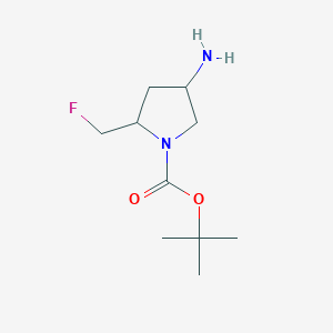 tert-butyl (2S,4R)-4-amino-2-(fluoromethyl)pyrrolidine-1-carboxylate - (1207853-03-9)