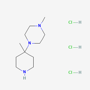 1-Methyl-4-(4-methylpiperidin-4-yl)piperazine trihydrochloride - (1208089-44-4)