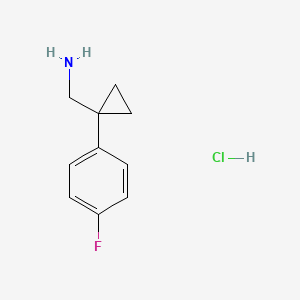 (1-(4-fluorophenyl)cyclopropyl)methanamine hydrochloride - (1209726-03-3)