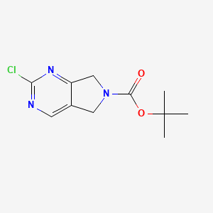 tert-butyl 2-chloro-5H-pyrrolo[3,4-d]pyrimidine-6(7H)-carboxylate - (1211581-47-3)