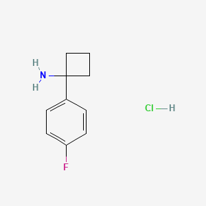 1-(4-Fluorophenyl)cyclobutan-1-aMine, HCl - (1216658-90-0)