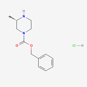 1-Piperazinecarboxylic acid, 3-methyl-, phenylmethyl ester, hydrochloride (1:1), (3S)- - (1217812-89-9)