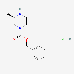 1-Piperazinecarboxylic acid, 3-methyl-, phenylmethyl ester, hydrochloride (1:1), (3R)- - (1217831-52-1)