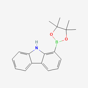 1-(4,4,5,5-Tetramethyl-1,3,2-dioxaborolan-2-yl)-9H-carbazole - (1219637-88-3)