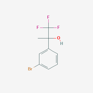 2-(3-bromophenyl)-1,1,1-trifluoropropan-2-ol - (122243-30-5)