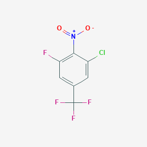 1-Chloro-3-fluoro-2-nitro-5-(trifluoromethyl)benzene - (1226805-38-4)