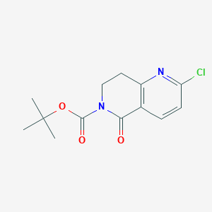 tert-butyl 2-chloro-5-oxo-7,8-dihydro-1,6-naphthyridine-6(5H)-carboxylate - (1226898-92-5)