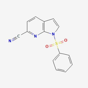 1H-Pyrrolo[2,3-b]pyridine-6-carbonitrile, 1-(phenylsulfonyl)- - (1227270-43-0)
