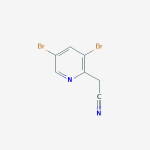 2-(3,5-dibromo-2-pyridyl)acetonitrile - (1227590-62-6)