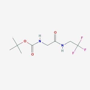 tert-butyl (2-oxo-2-((2,2,2-trifluoroethyl)amino)ethyl)carbamate - (1231755-15-9)