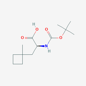 (2S)-2-(tert-butoxycarbonylamino)-3-(1-methylcyclobutyl)propanoic acid - (1232365-58-0)