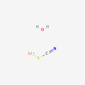 Thiocyanic acid, lithium salt, hydrate (9CI) - (123333-85-7)