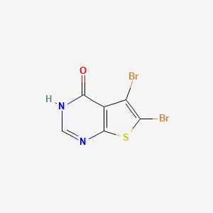 Thieno[2,3-d]pyrimidin-4(1H)-one, 5,6-dibromo- - (1239460-82-2)
