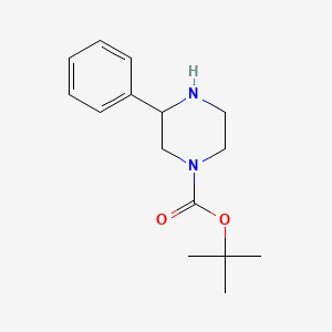 1-Piperazinecarboxylic acid, 3-phenyl-, 1,1-dimethylethyl ester, (3R)- - (1240584-34-2)