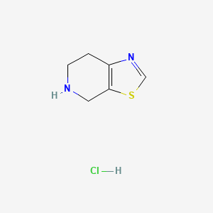 Thiazolo[5,4-c]pyridine, 4,5,6,7-tetrahydro-, hydrochloride (1:1) - (1241725-84-7)