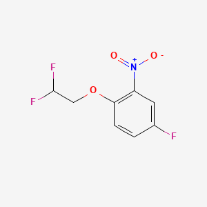 1-(2,2-difluoroethoxy)-4-fluoro-2-nitro-benzene - (1245771-90-7)