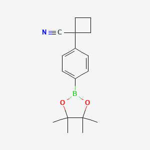 1-[4-(4,4,5,5-Tetramethyl-[1,3,2]dioxaborolan-2-yl)-phenyl]-cyclobutanecarbonitrile - (1245831-55-3)