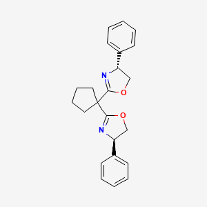 (4R,4'R)-2,2'-(Cyclopentane-1,1-diyl)-bis(4-phenyl-4,5-dihydrooxazole) - (1246401-49-9)