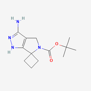 Spiro[cyclobutane-1,6'(5'H)-pyrrolo[3,4-c]pyrazole]-5'-carboxylic acid, 3'-amino-1',4'-dihydro-, 1,1-dimethylethyl ester - (1246652-29-8)