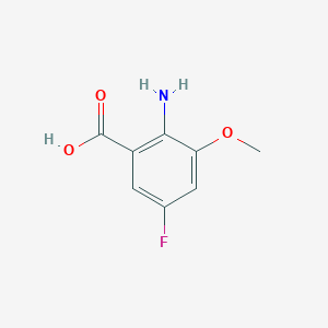 2-Amino-5-fluoro-3-methoxy-benzoic acid - (1250810-28-6)