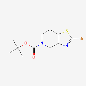 Thiazolo[4,5-c]pyridine-5(4H)-carboxylic acid, 2-bromo-6,7-dihydro-, 1,1-dimethylethyl ester - (1253654-37-3)