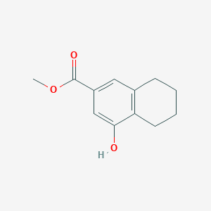 2-Naphthalenecarboxylic acid, 1-bromo-5,6,7,8-tetrahydro-4-hydroxy-, methyl ester - (1253654-65-7)