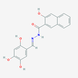2-Naphthalenecarboxylic acid, 3-hydroxy-, 2-[(2,4,5-trihydroxyphenyl)Methylene]hydrazide - (1256493-34-1)