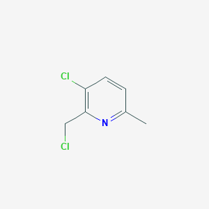 3-chloro-2-(chloromethyl)-6-methylpyridine - (1256790-43-8)