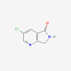 3-Chloro-6,7-dihydro-5H-pyrrolo[3,4-b]pyridin-5-one - (1256806-34-4)