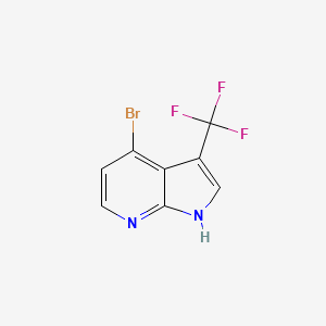1H-Pyrrolo[2,3-b]pyridine, 4-bromo-3-(trifluoromethyl)- - (1256824-06-2)