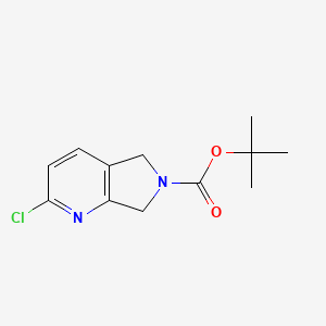 tert-butyl 2-chloro-5H-pyrrolo[3,4-b]pyridine-6(7H)-carboxylate - (1257854-60-6)