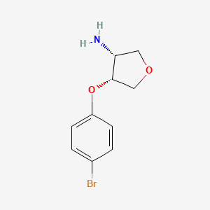 (3R,4R)-rel-4-(4-bromophenoxy)oxolan-3-amine - (1258963-52-8)