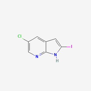1H-Pyrrolo[2,3-b]pyridine, 5-chloro-2-iodo- - (1260848-49-4)