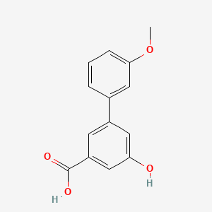 [1,1'-Biphenyl]-3-carboxylic acid, 5-hydroxy-3'-methoxy- - (1261903-47-2)