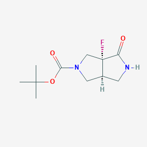 tert-butyl (3aR,6aS)-3a-fluoro-3-oxo-2,4,6,6a-tetrahydro-1H-pyrrolo[3,4-c]pyrrole-5-carboxylate - (1263180-69-3)