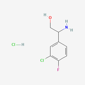 (S)-2-Amino-2-(3-chloro-4-fluorophenyl)ethanol hydrochloride - (1269652-47-2)