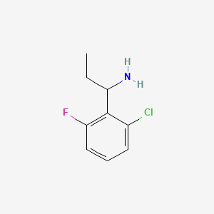 1-(2-CHLORO-6-FLUOROPHENYL)PROPAN-1-AMINE - (1270463-49-4)