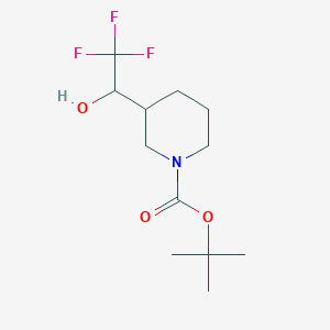tert-butyl3-(2,2,2-trifluoro-1-hydroxyethyl)piperidine-1-carboxylate-B28322 - (1283718-04-6)