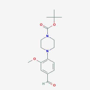 TERT-BUTYL4-(4-FORMYL-2-METHOXYPHENYL)PIPERAZINE-1-CARBOXYLATE - (1290181-34-8)