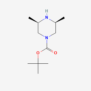 1-Piperazinecarboxylic acid, 3,5-dimethyl-, 1,1-dimethylethyl ester, (3R,5S)-rel- - (129779-30-2)