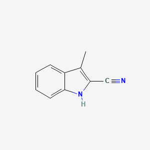 1H-Indole-2-carbonitrile, 3-methyl- - (13006-59-2)