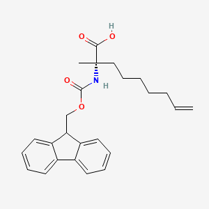 8-Nonenoic acid, 2-[[(9H-fluoren-9-ylmethoxy)carbonyl]amino]-2-methyl-, (2R)- - (1311933-84-2)