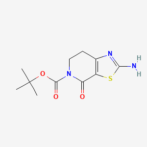 Thiazolo[5,4-c]pyridine-5(4H)-carboxylic acid, 2-amino-6,7-dihydro-4-oxo-, 1,1-dimethylethyl ester - (1312412-88-6)