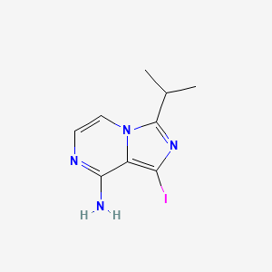 1-iodo-3-propan-2-ylimidazo[1,5-a]pyrazin-8-amine - (1320266-94-1)