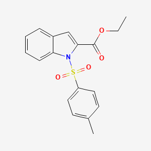 1H-Indole-2-carboxylic acid, 1-[(4-methylphenyl)sulfonyl]-, ethyl ester - (132819-92-2)