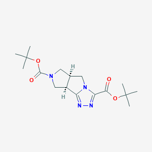 Cis-Di-Tert-Butyl 5A,6,8,8A-Tetrahydropyrrolo[3,4:3,4]Pyrrolo[2,1-C][1,2,4]Triazole-3,7(5H)-Dicarboxylate - (1330764-67-4)