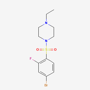 1-[(4-bromo-2-fluorophenyl)sulfonyl]-4-ethylpiperazine - (1331185-87-5)